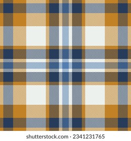 Plaid check pattern. Seamless fabric texture. Tartan textile print design.