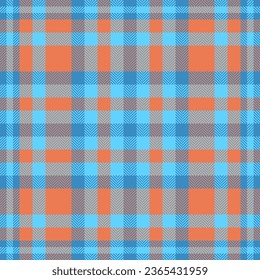 Plaid check pattern. Seamless fabric texture. Tartan textile print design.