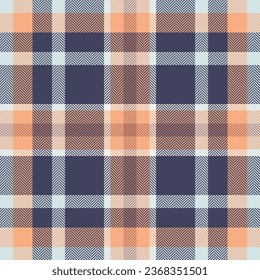 Plaid check pattern. Seamless fabric texture. Tartan textile print design.