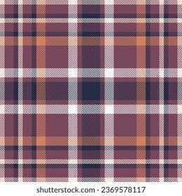 Plaid check pattern. Seamless fabric texture. Tartan textile print design.