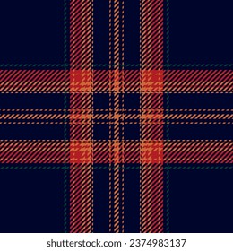 Patrón de comprobación de la posición. Textura de tela sin fisuras. Diseño de la impresión textil de Tartán.