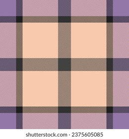 Plaid check pattern. Seamless fabric texture. Tartan textile print design.
