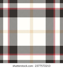 Plaid check pattern. Seamless fabric texture. Tartan textile print design.