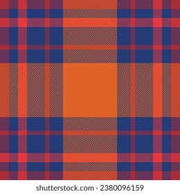 Plaid check pattern. Seamless fabric texture. Tartan textile print design.