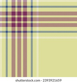 Plaid check pattern. Seamless fabric texture. Tartan textile print design.