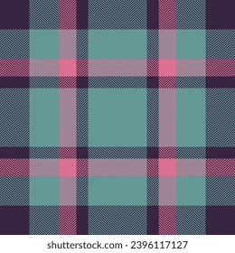 Plaid check pattern. Seamless fabric texture. Tartan textile print design.