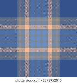 Plaid check pattern. Seamless fabric texture. Tartan textile print design.