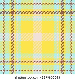 Plaid check pattern. Seamless fabric texture. Tartan textile print design.