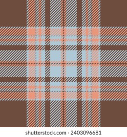 Plaid check pattern. Seamless fabric texture. Tartan textile print design.