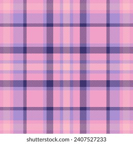 Plaid check pattern. Seamless fabric texture. Tartan textile print design.