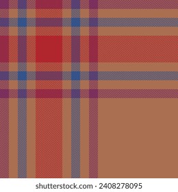 Plaid check pattern. Seamless fabric texture. Tartan textile print design.