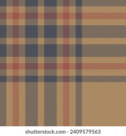 Plaid check pattern. Seamless fabric texture. Tartan textile print design.