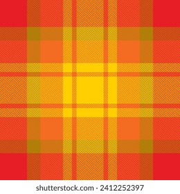 Plaid check pattern. Seamless fabric texture. Tartan textile print design.