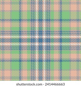Plaid check pattern. Seamless fabric texture. Tartan textile print design.