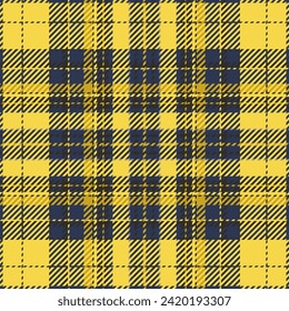 Plaid check pattern. Seamless fabric texture. Tartan textile print design.