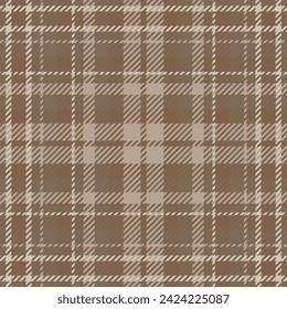 Plaid check pattern. Seamless fabric texture. Tartan textile print design.