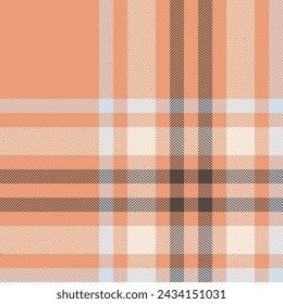 Plaid check pattern. Seamless fabric texture. Tartan textile print design.