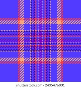 Plaid check pattern. Seamless fabric texture. Tartan textile print design.