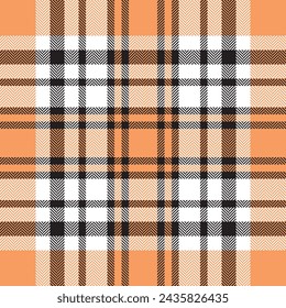 Plaid check pattern. Seamless fabric texture. Tartan textile print design.