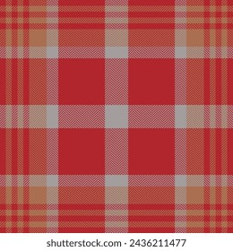 Plaid check pattern. Seamless fabric texture. Tartan textile print design.