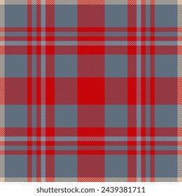 Plaid check pattern. Seamless fabric texture. Tartan textile print design.