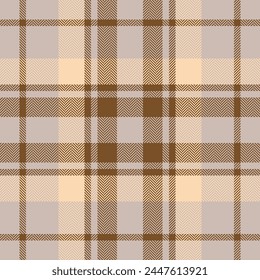 Plaid check pattern. Seamless fabric texture. Tartan textile print.