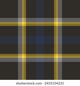 Plaid check pattern. Seamless fabric texture. Tartan textile print.