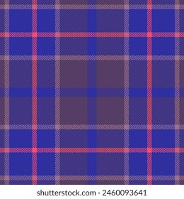 Plaid check pattern. Seamless fabric texture. Tartan textile print.