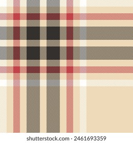 Plaid check pattern. Seamless fabric texture. Tartan textile print.