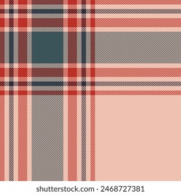 Plaid check pattern. Seamless fabric texture. Tartan textile print.