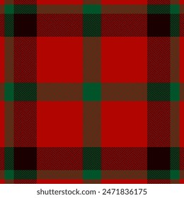 Plaid check pattern. Seamless fabric texture. Tartan textile print.