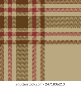 Plaid check pattern. Seamless fabric texture. Tartan textile print.