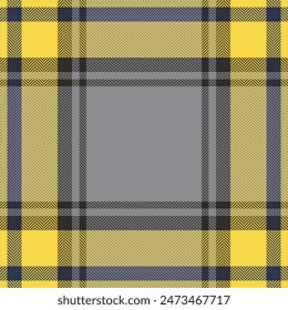 Plaid check pattern. Seamless fabric texture. Tartan textile print.