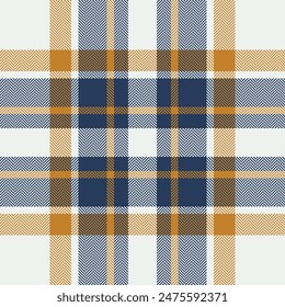 Plaid check pattern. Seamless fabric texture. Tartan textile print.