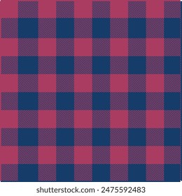 Plaid check pattern. Seamless fabric texture. Tartan textile print.