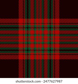 Plaid check pattern. Seamless fabric texture. Tartan textile print.