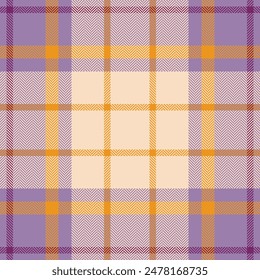 Plaid check pattern. Seamless fabric texture. Tartan textile print.