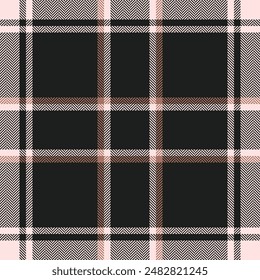 Plaid check pattern. Seamless fabric texture. Tartan textile print.
