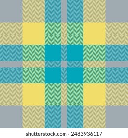 Plaid check pattern. Seamless fabric texture. Tartan textile print.