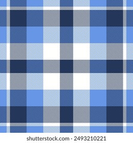 Plaid check pattern. Seamless fabric texture. Tartan textile print.