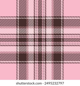 Plaid check pattern. Seamless fabric texture. Tartan textile print.
