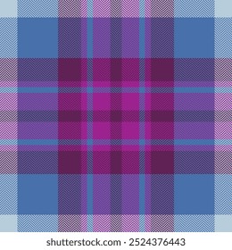 Plaid check pattern. Seamless fabric texture. Tartan textile print.