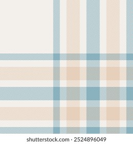 Plaid check pattern. Seamless fabric texture. Tartan textile print.