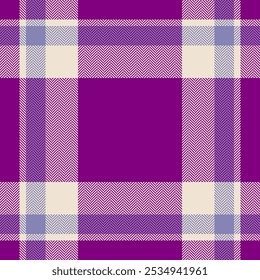 Plaid check pattern. Seamless fabric texture. Tartan textile print.