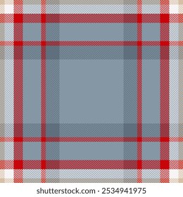 Plaid check pattern. Seamless fabric texture. Tartan textile print.
