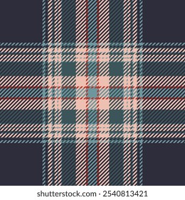 Plaid check pattern. Seamless fabric texture. Tartan textile print.