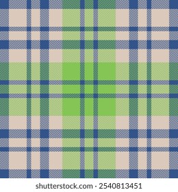 Plaid check pattern. Seamless fabric texture. Tartan textile print.