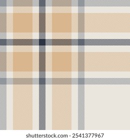 Plaid check pattern. Seamless fabric texture. Tartan textile print.