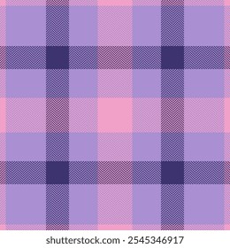 Plaid check pattern. Seamless fabric texture. Tartan textile print.