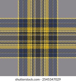 Plaid check pattern. Seamless fabric texture. Tartan textile print.